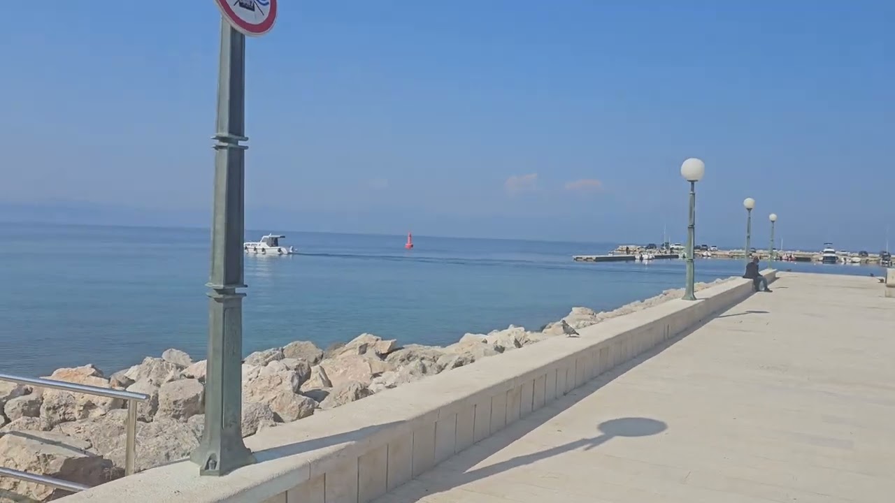 Malinska Croatia  Island Krk - Walking Tour March 2026 - 4k 60fps