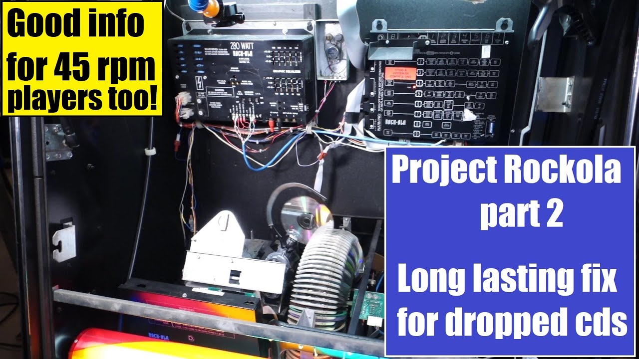 Rockola 5000 cd gripper arm fix - no more dropped cds