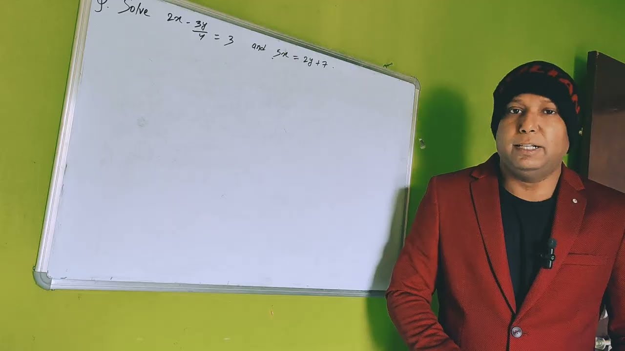 Решите уравнения 2x - 3y/4 = 3 и 5x = 2y + 7.