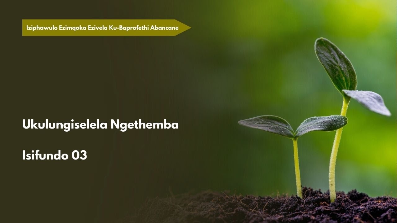 Isifundo sebhayibheli seSabatha, Ukulungiselela Ngethemba