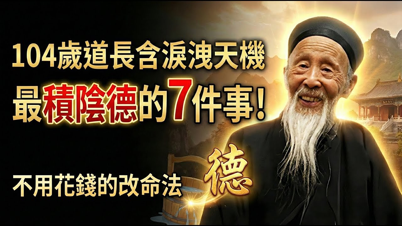 张至顺道长首次谈论：违背祖训！百岁老道含泪泄露“续命天机”：这一课比动作重要一万倍！