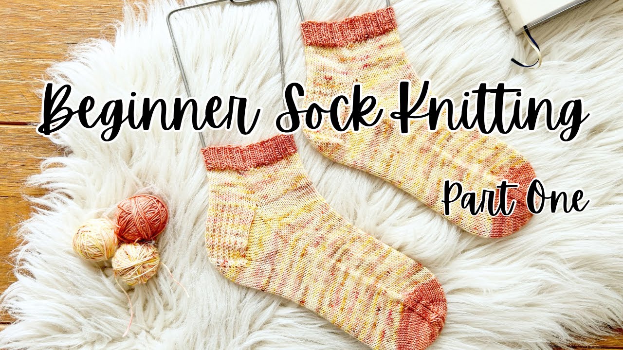 How to knit socks part one // Casting on, cuff, & leg // Shorty socks // Beginner knitting tutorial