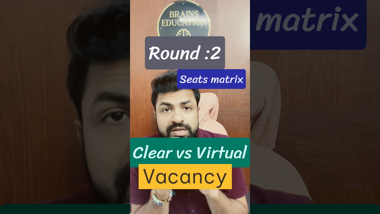 Ojee seats matrix for Round 2 for MBBS and bds ⚕️clear vs virtual vacancy seats #ojee #neet
