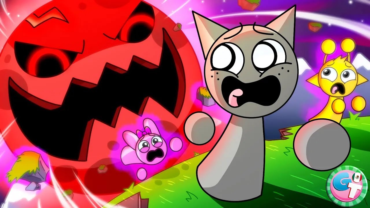 El DESPERTAR de LA LUNA DEVORA SPRUNKIS! (Animación)