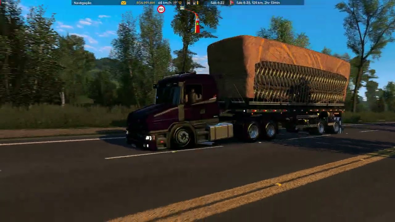 SCANIA 124G NA 2 EIXOS CARGA DE CARVÃO BOTANDO PRESSÃO Euro Truck Simulator 2