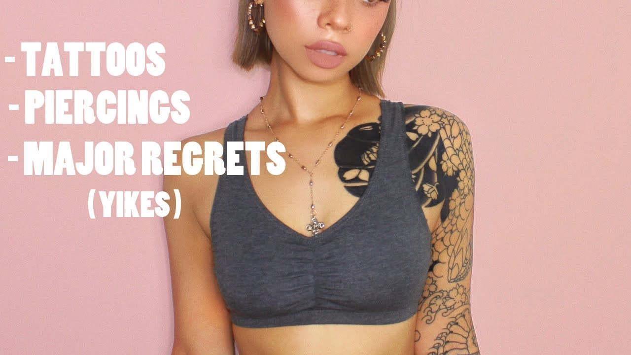 ALL MY TATTOOS & PIERCINGS | Mistakes, Regrets, Unimaginable Pain :) :) :)