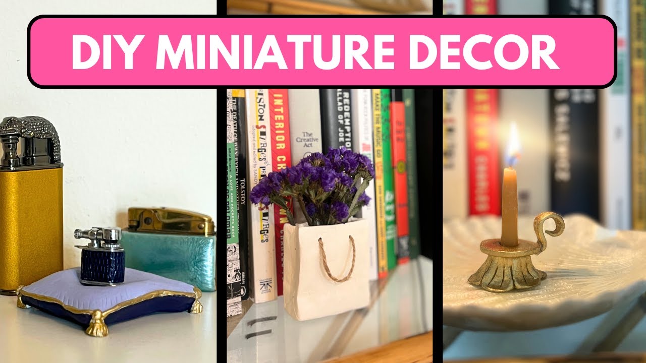 DIY Miniature Home Decor with Air Dry Clay