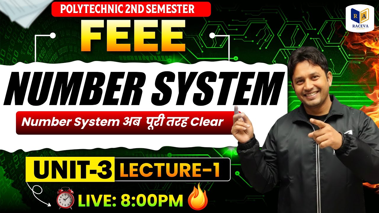 📚Number System | FEEE ( UNIT-3 ) Lecture-1🔥 | Polytechnic 2nd Semester |#racevasemester