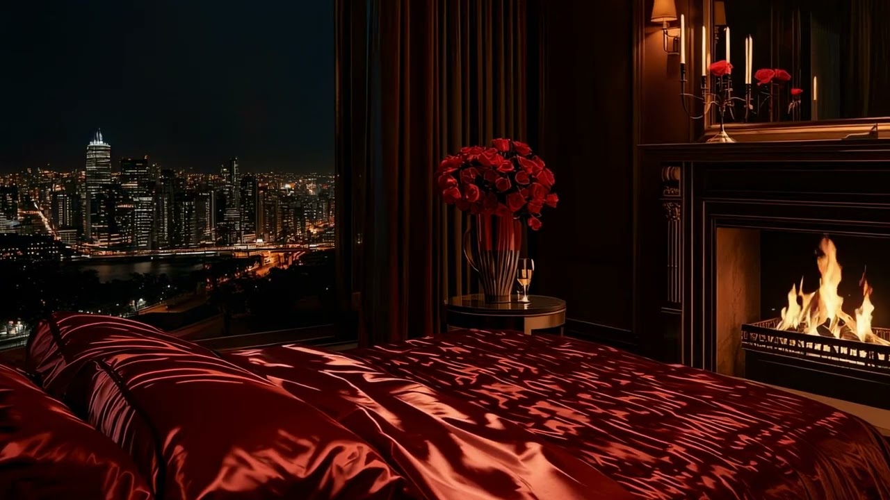 Fireplace Calm for Slow Evenings | Warm Night Atmosphere