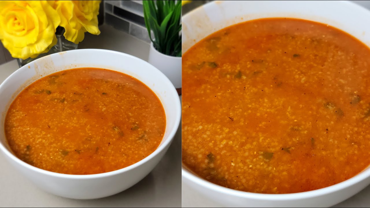 Barley Soup :A delicious Tunisian soup called Shorba Frik. @rabeb_cuisine