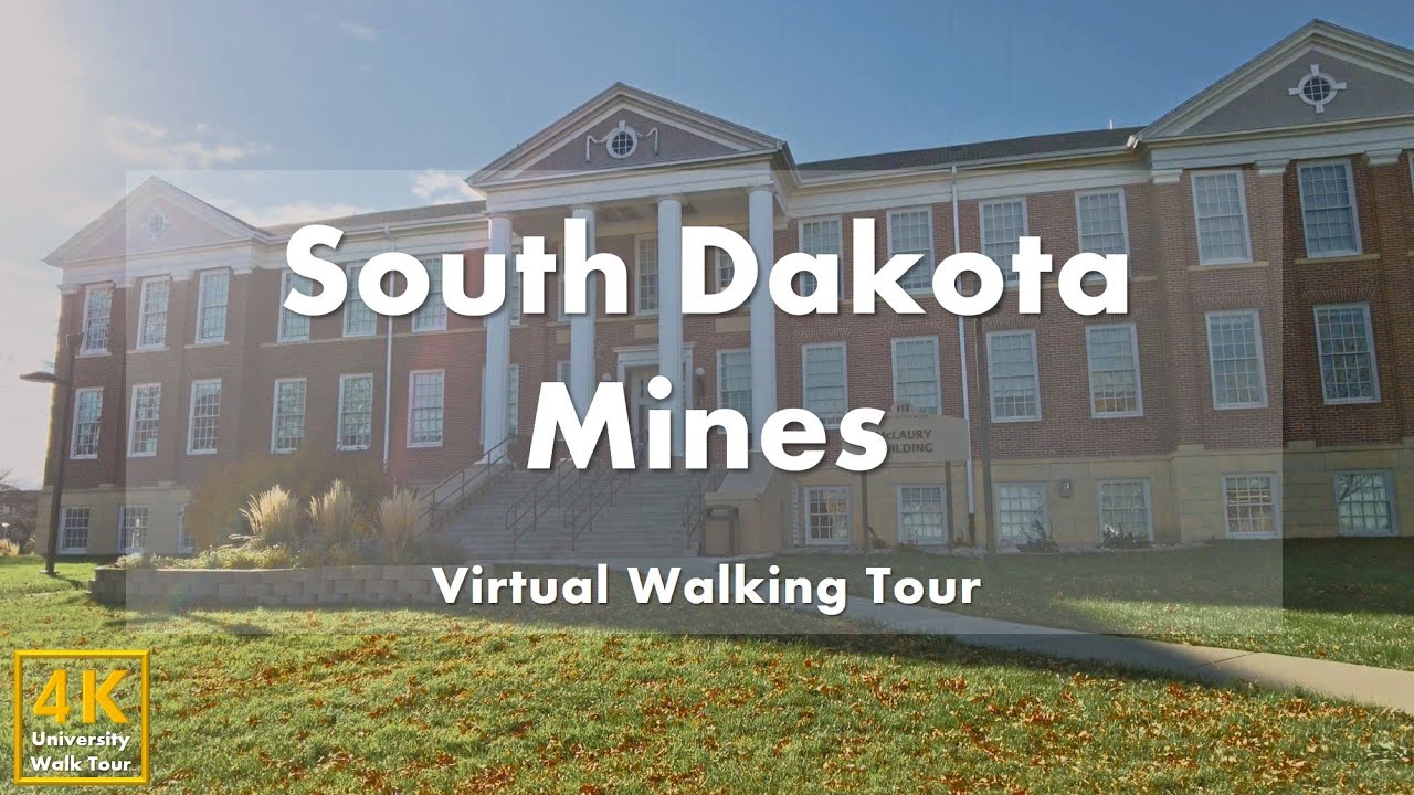 South Dakota School of Mines & Technology(South Dakota Mines) - Виртуальный пешеходный тур[4k 60fps]