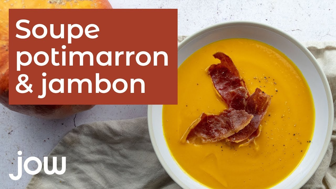 Recette de la soupe potimarron & jambon
