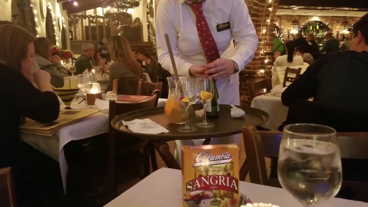 Tableside service at Columbia Restaurant