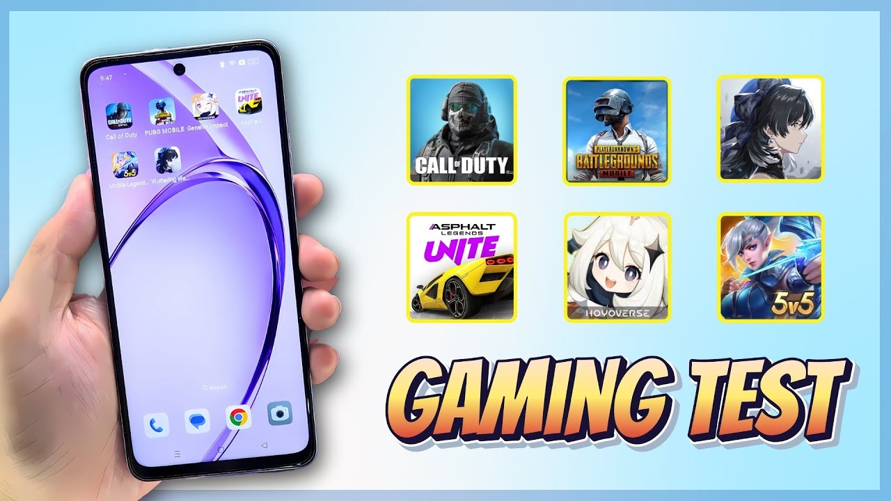 Oppo A3 Genshin Impact, PUBG, Wuthering Waves, CODM, Mobile Legends, Asphalt Gaming test