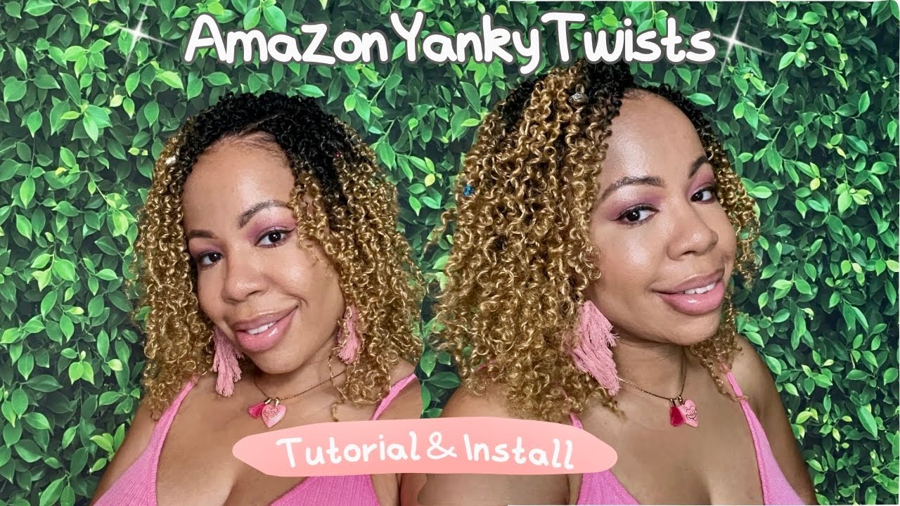 AMAZON YANKY TWISTS! Aksice 10 inch Crochet Hair 1B/27 | Tutorial and Install