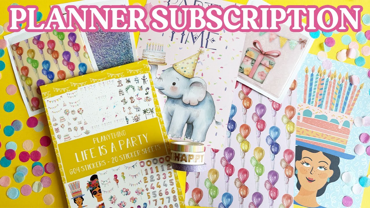 Planner Subscription - Life is a party