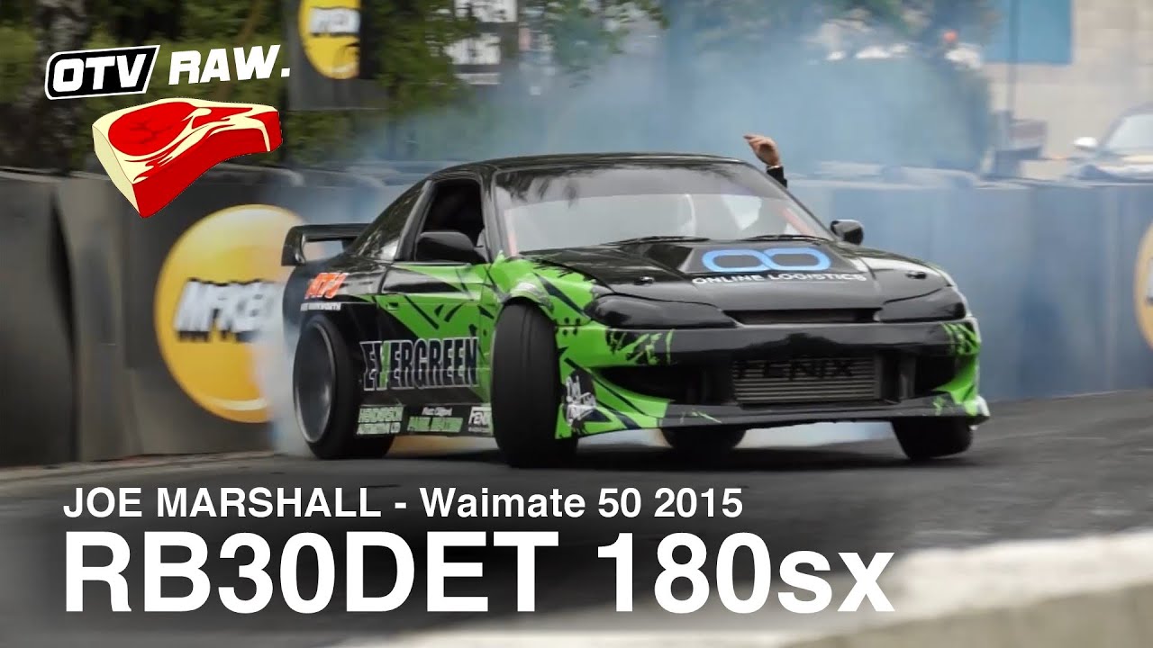 RAW: Joe Marshall - RB30DET Nissan 180sx - D1NZ Waimate 50 (2015)