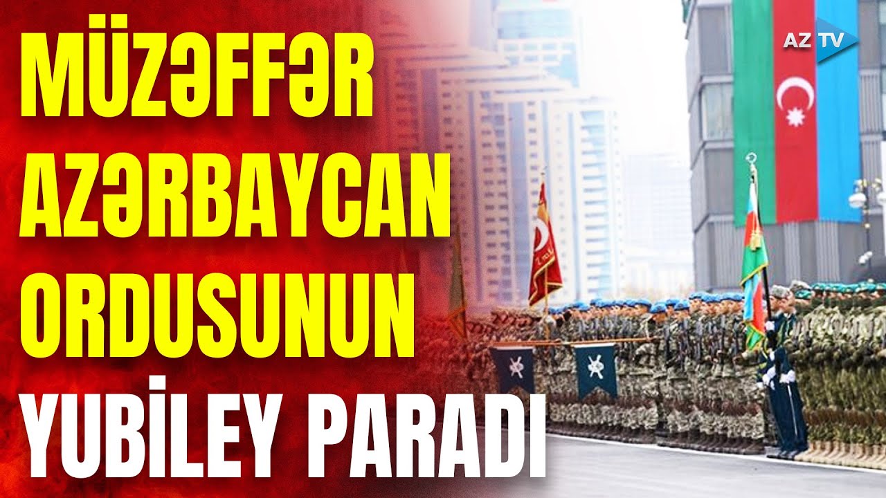 Zəfərin 5-ci ild&ouml;n&uuml;m&uuml;nə həsr edilən YUBİLEY PARADI ke&ccedil;irildi &ndash; Q&Uuml;RURVERİCİ G&Ouml;R&Uuml;NT&Uuml;LƏR