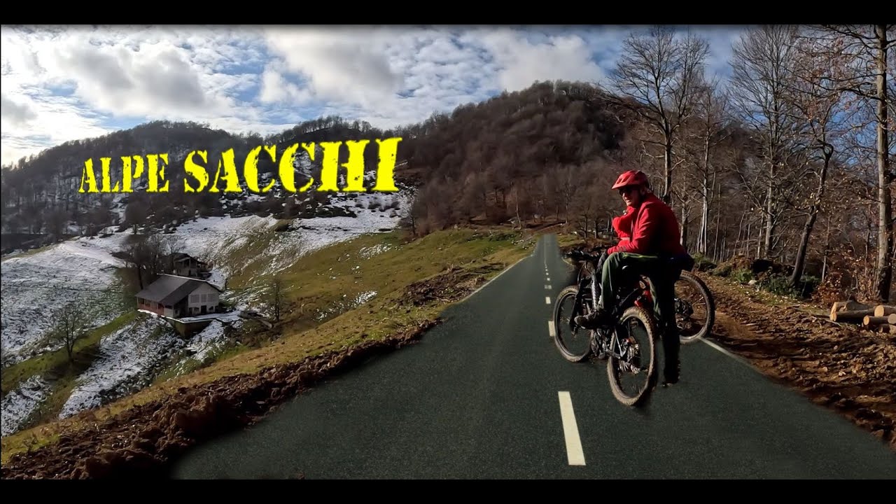 Una nuova  strada ...dal laghetto di Nonio all'Alpe Sacchi......interamente pedalabile.