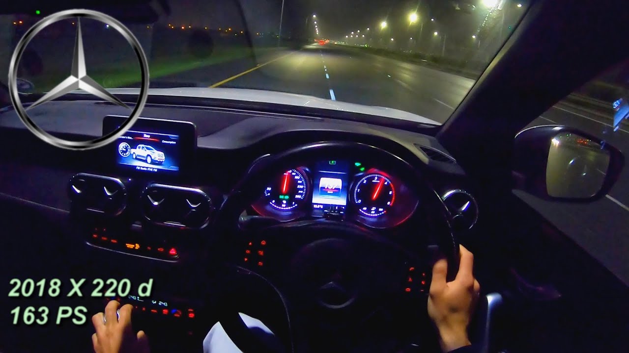 2018 Mercedes Benz X 220 d 163 PS NIGHT POV DRIVE CAPE TOWN SOUTH AFRICA (60 FPS)