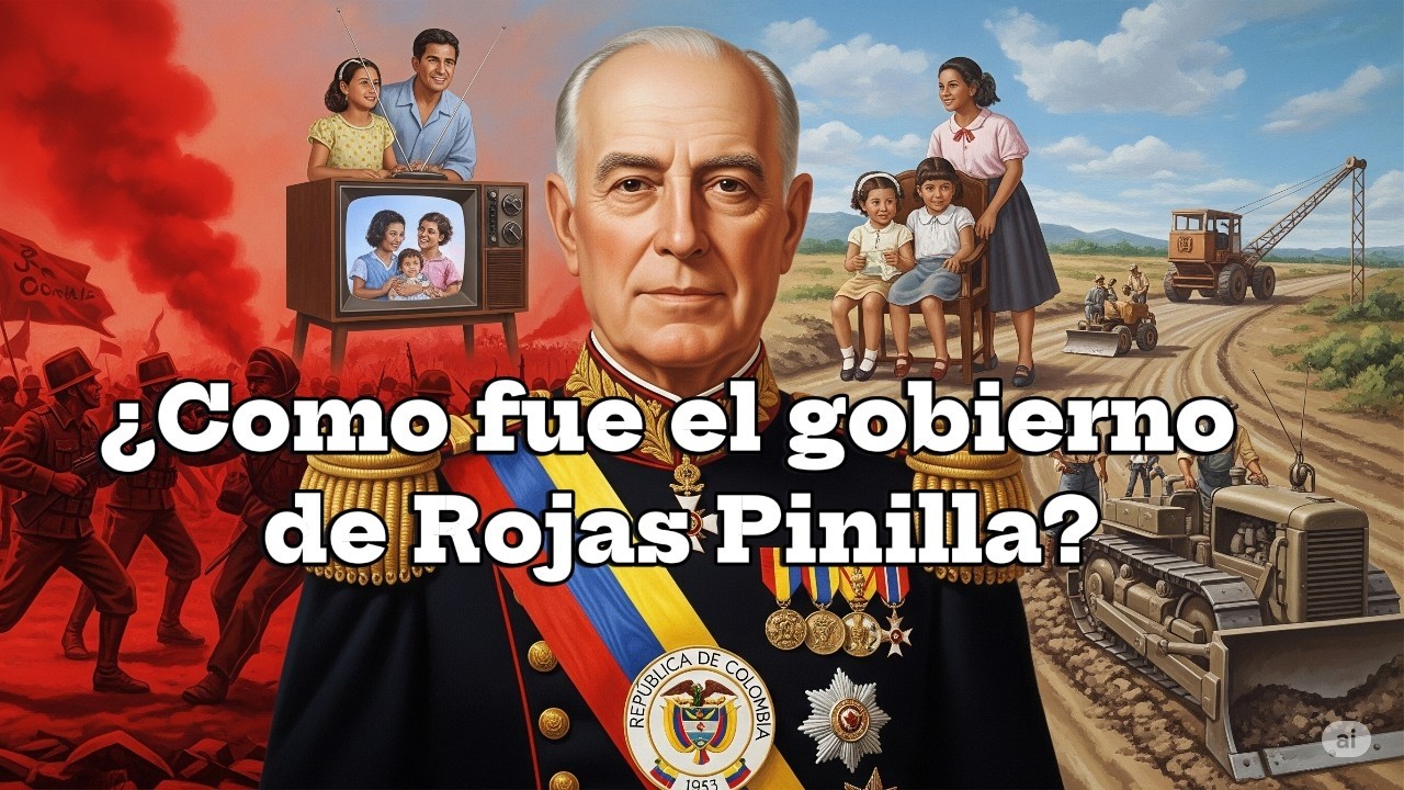¿Como fue la DICTADURA de ROJAS PINILLA? (1953-1957)