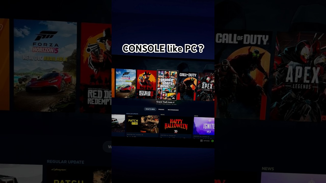 Turn PC into Console #shorts #pc #console #gaming #steam #pcgaming #consolegaming #gamer #gamingtips