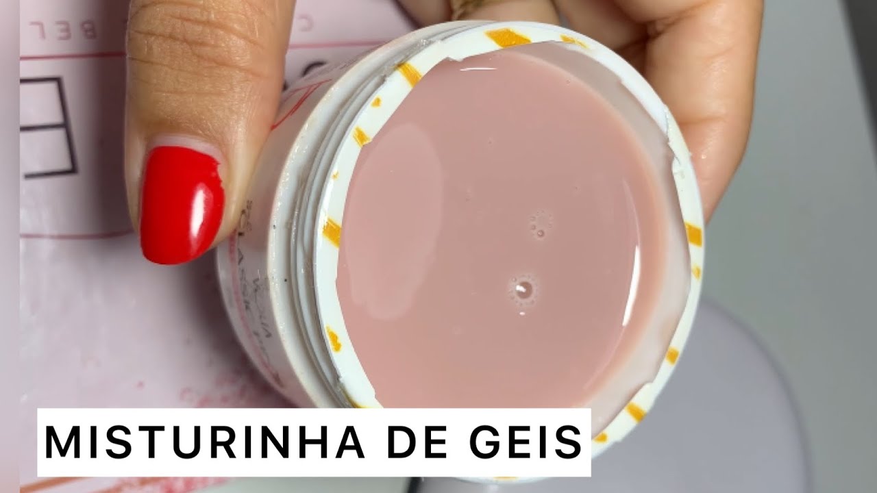 TRANSFORMANDO UM GEL CLARO EM NUDE ROSADO