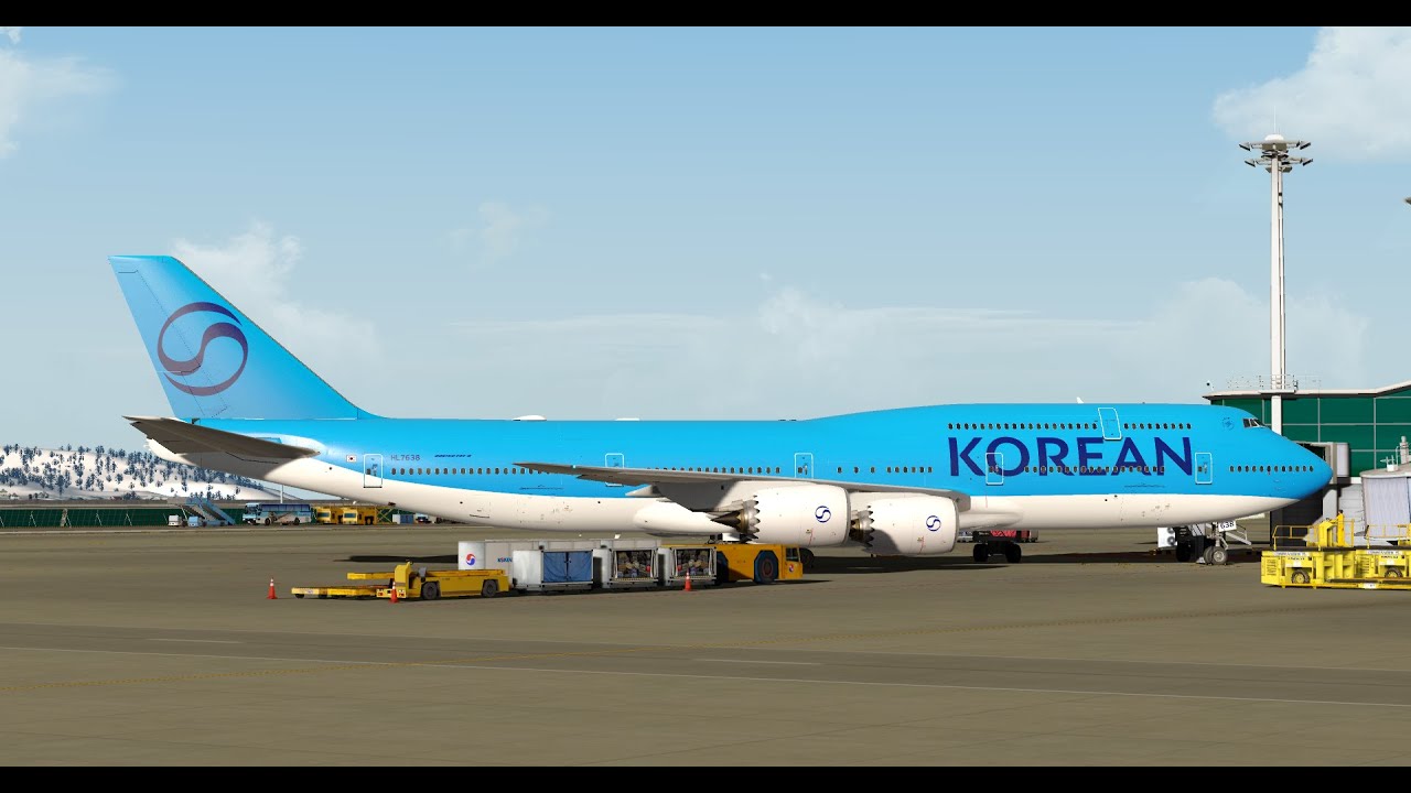 Korean Air 747-8i Tokyo Quick-turn | Prepar3D - PMDG 747