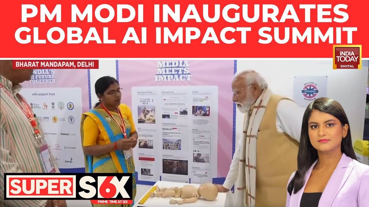 PM Modi Inaugurates Global AI Impact Summit At Bharat Mandapam To Drive India's Tech Revolution