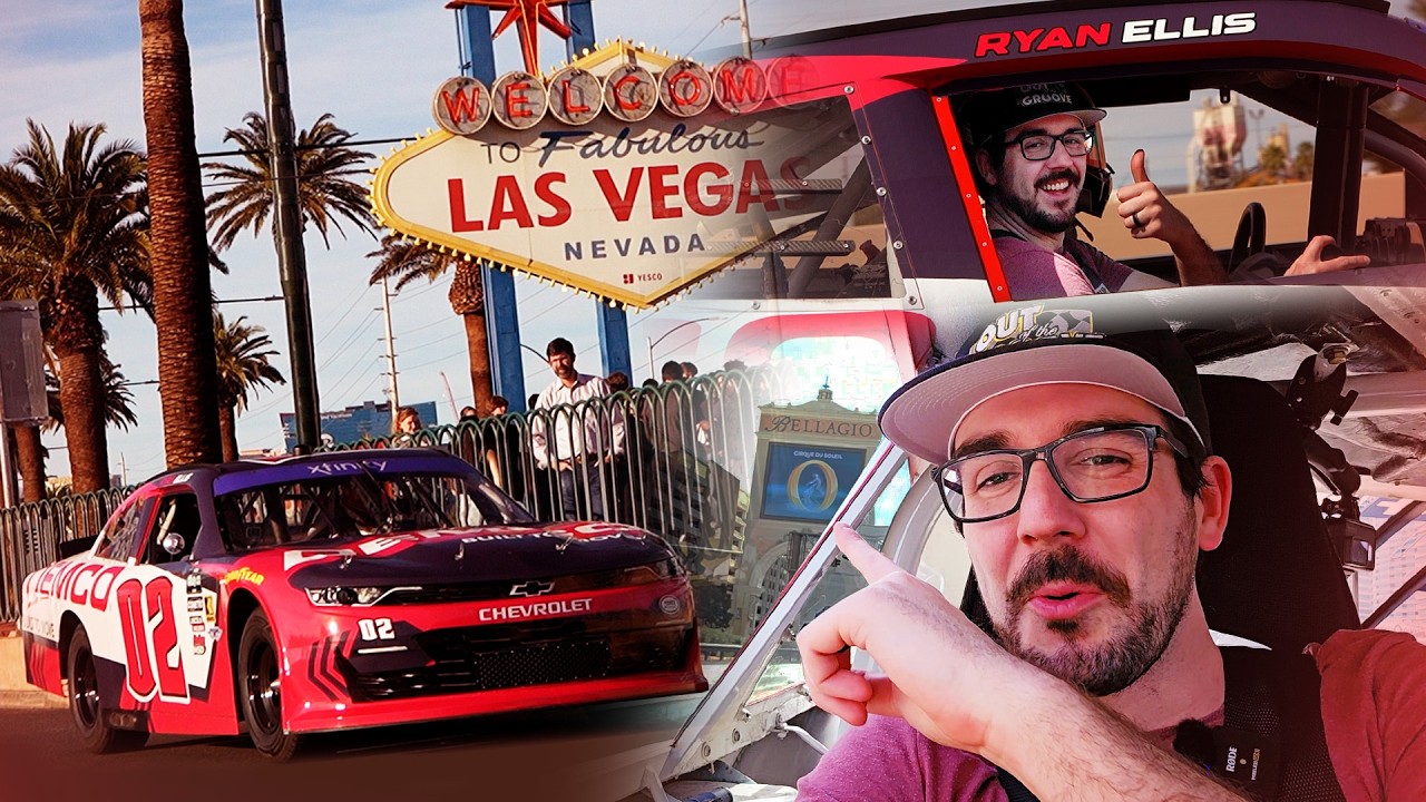 Riding in a Street Legal NASCAR Stock Car Through Las Vegas!