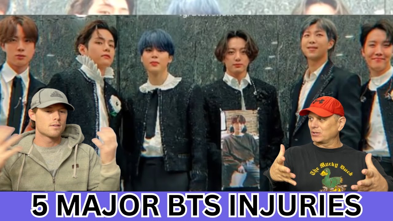 Два фаната рока РЕАКЦИЯ на 5 случаев, когда у BTS были СЕРЬЕЗНЫЕ травмы, но они все равно продолж...