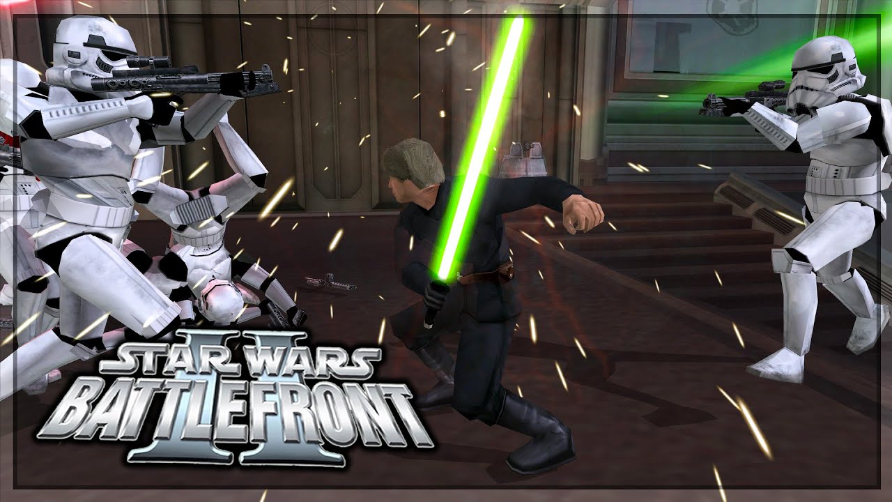 LUKE SKYWALKER VS THE EMPIRE | Liberation Of Coruscant | Battlefront 2 (2005)