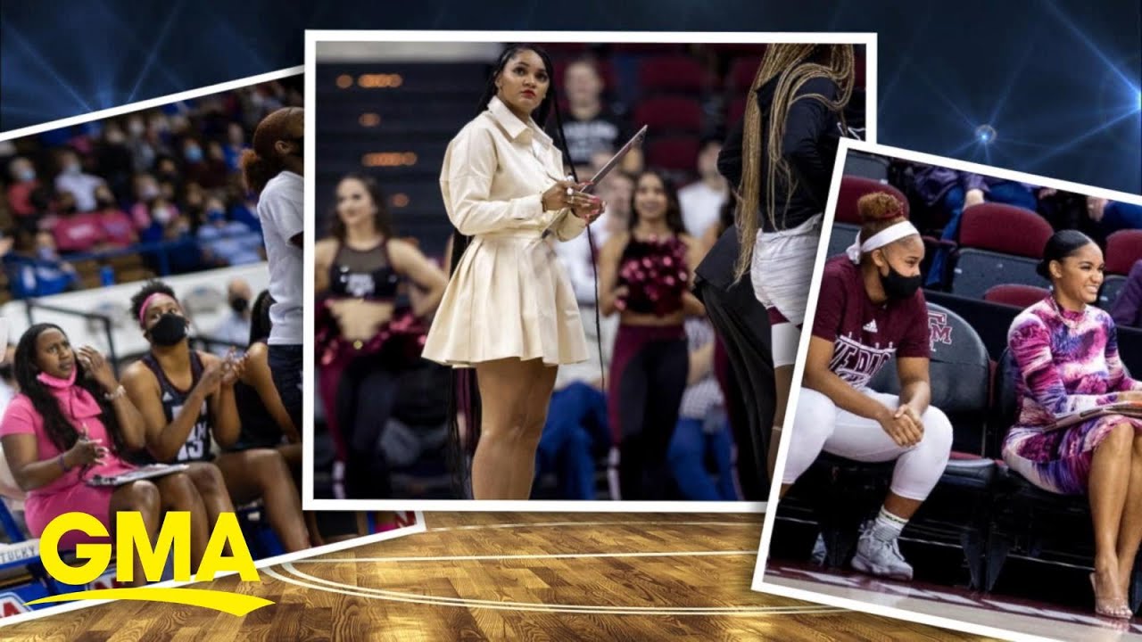 Texas A&M coach Sydney Carter defends her courtside style l GMA