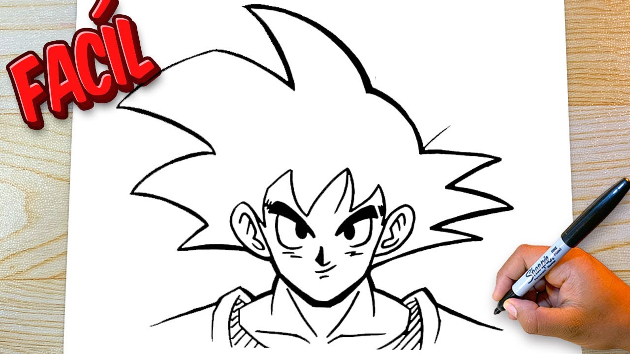 C&oacute;mo Dibujar a Goku de Forma S&uacute;per F&aacute;cil para Principiantes | Tutorial de Dibujo