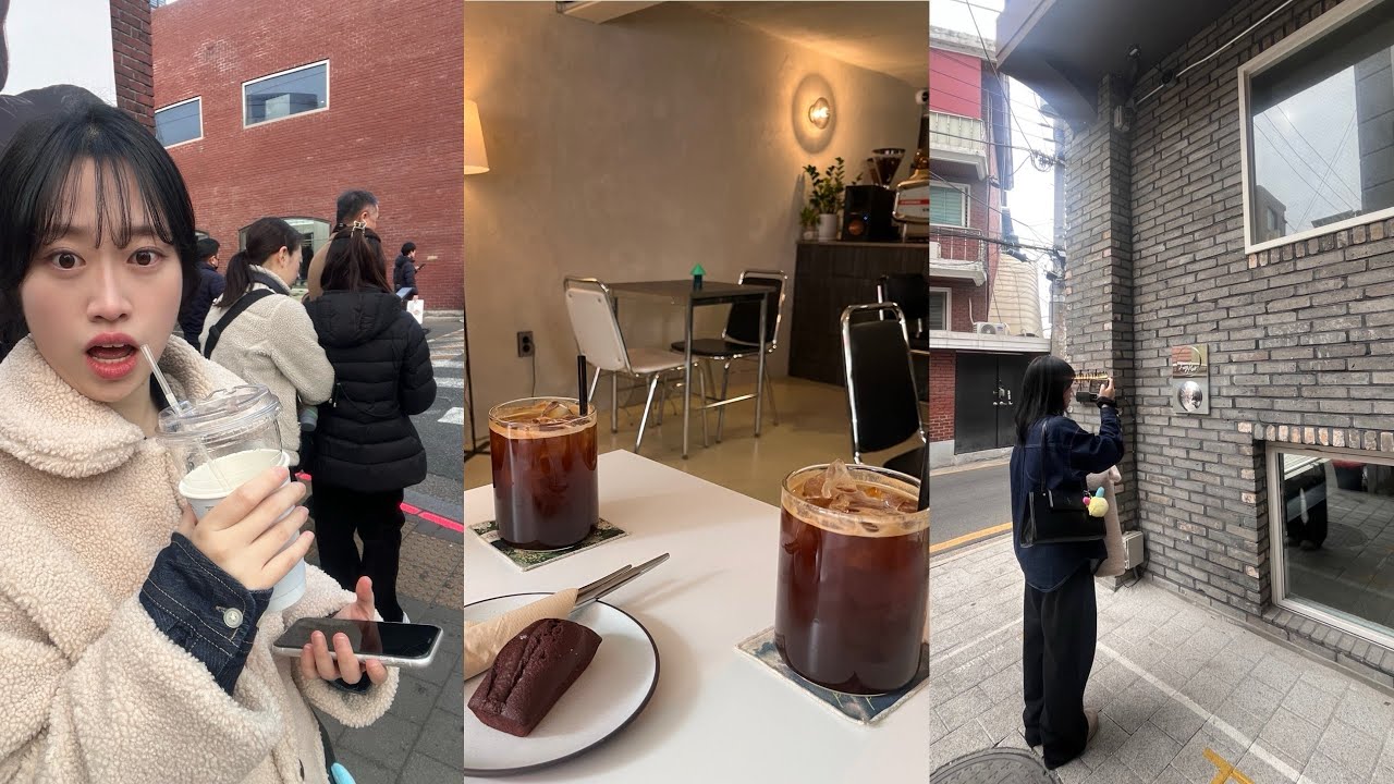 언니를 하루종일 따라가면 밥도 사주고 커피도 사주는… vlog (a.k.a 언미새의 일상)