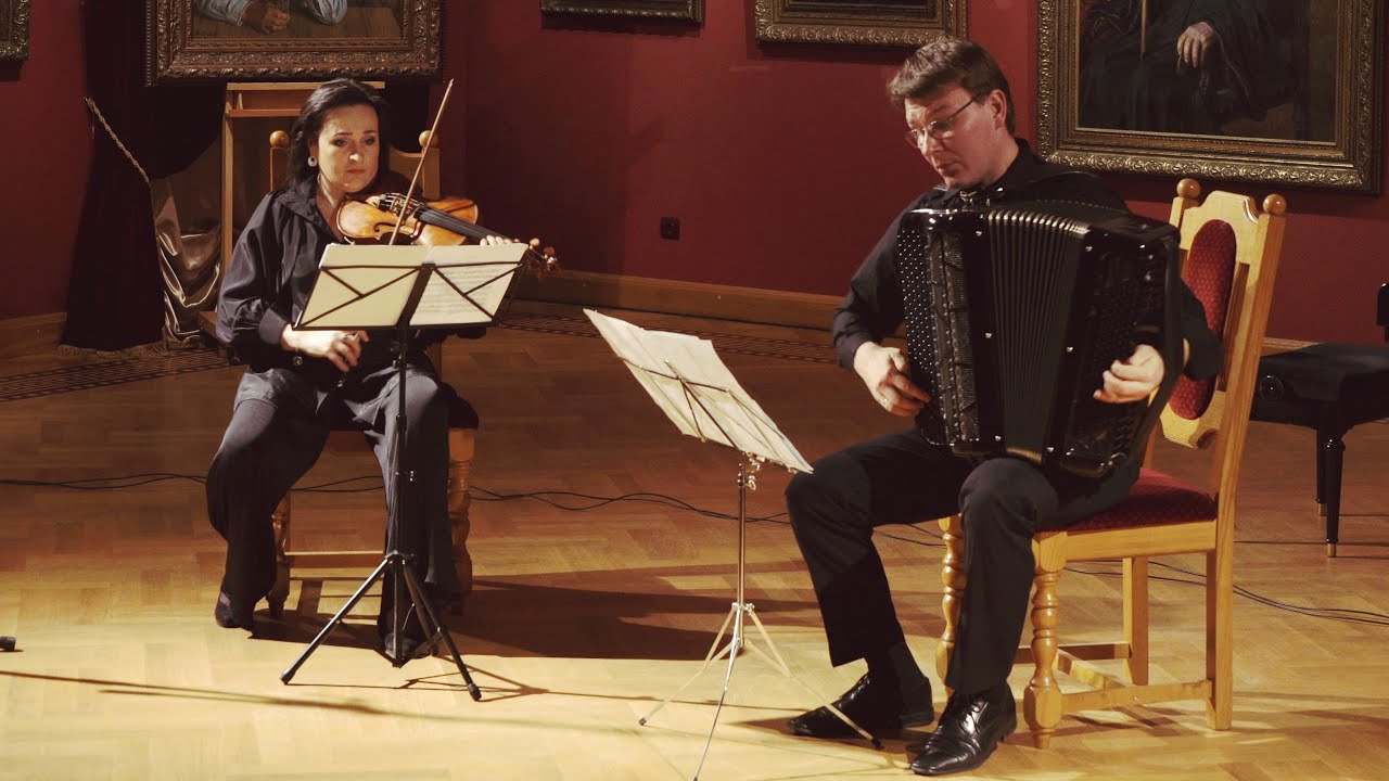 БРОННЕР Лестница Иакова - Анна Соколова и Семён Шмельков BRONNER Jacob's ladder for violin and bayan