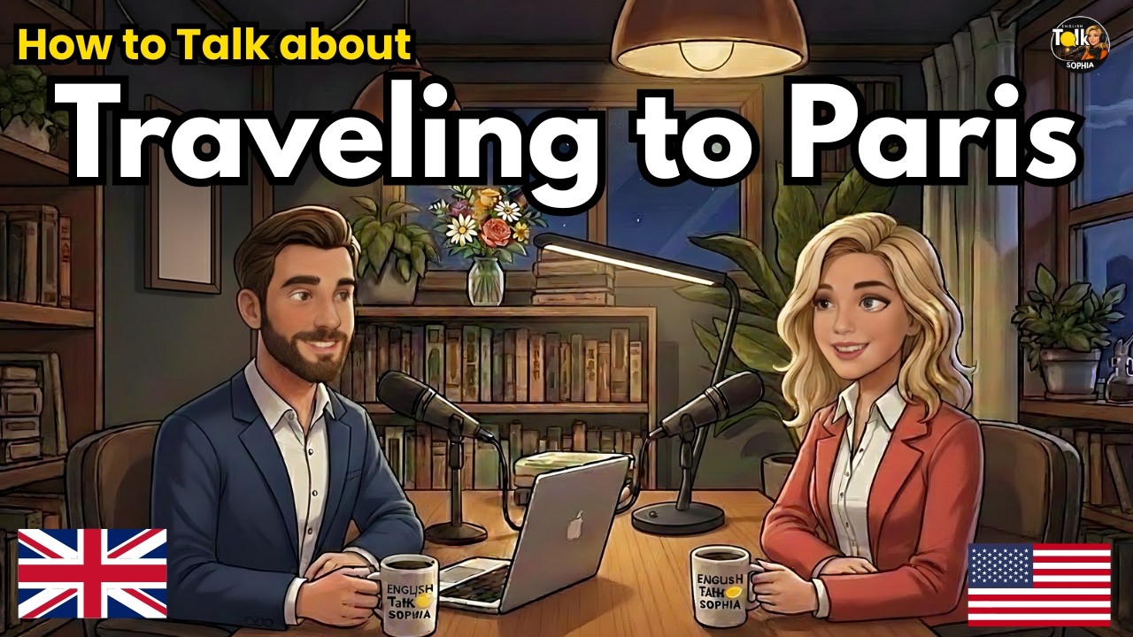 How to Talk About a Trip to Paris in English | English Conversation Practice