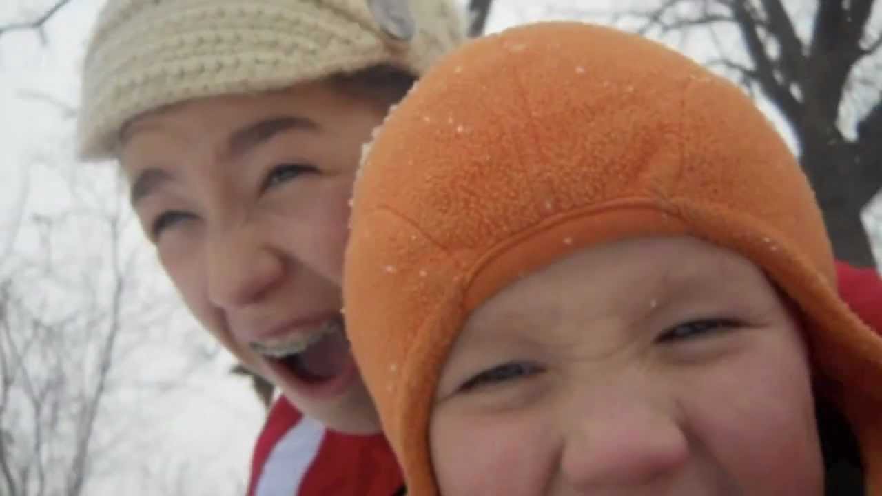 5 YEAR OLD SLEDDING WIPEOUT!