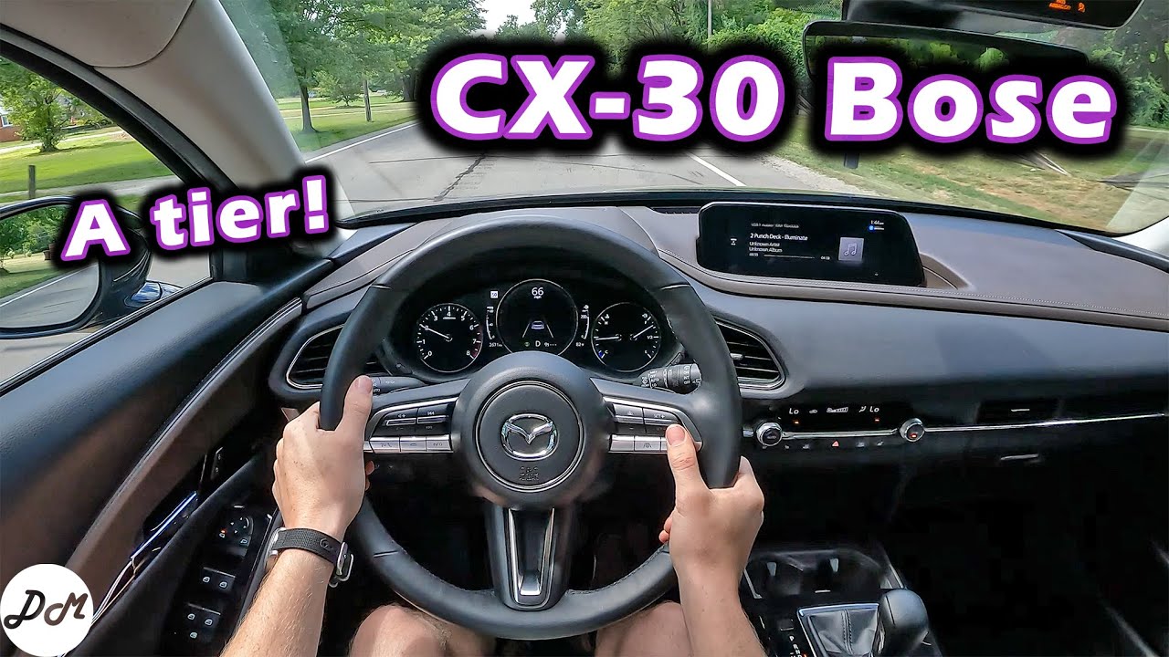 Mazda CX-30 2022 года — обзор аудиосистемы Bose с 12 динамиками