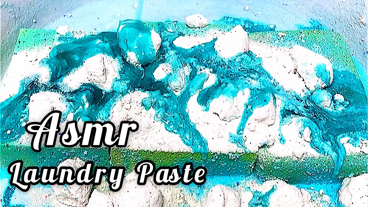 Bulls Eye Asmr Laundry Paste Sponge Squeezing | Sponge Rinsing Asmr Oddly Satisfying | Asmr Triggers