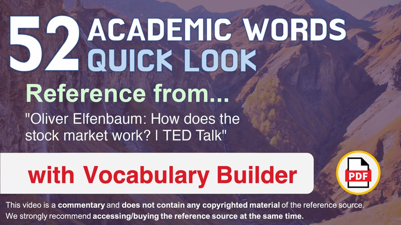 52 Academic Words Quick Look Ref from 