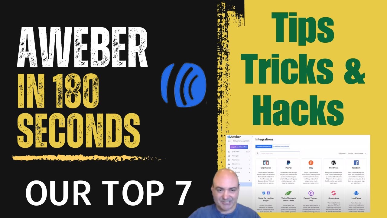 Aweber Email Marketing: Getting Started in 180 Seconds 7 Tips & Tricks (Free Trial)