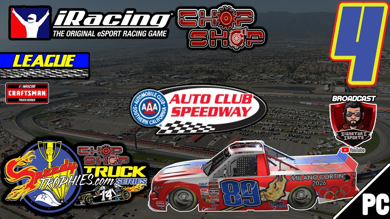 iRacing | CHOPSHOP SPEEDY TROPHIES TRUCK SERIES | S6 | #4 | Auto Club (2/24/26)