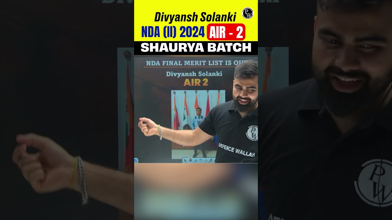 Meet Divyansh Solanki | AIR-2 in NDA 2 2024 From Defence Wallah !! 