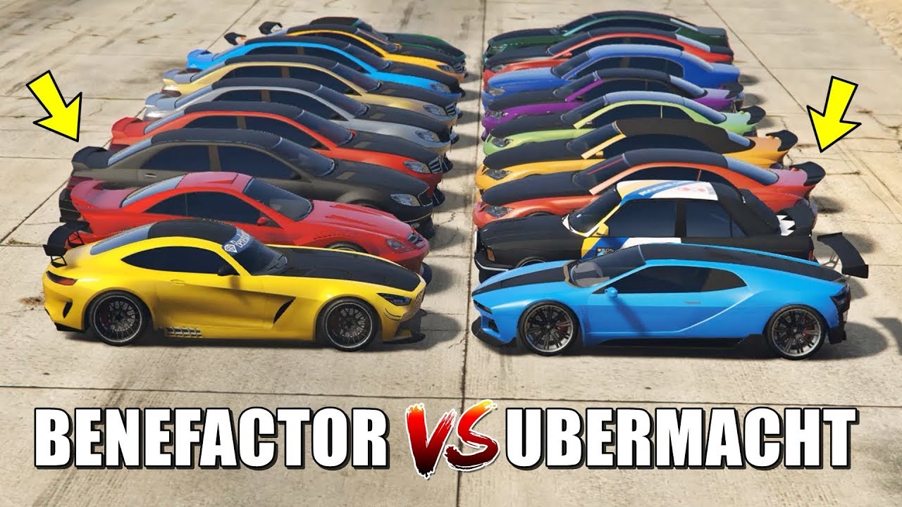 GTA 5 ONLINE - BENEFACTOR VS UBERMACHT (WHICH IS FASTEST?)