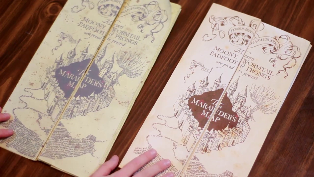 Marauder's Map Comparison - DIY Full Size Replica OLD vs NEW