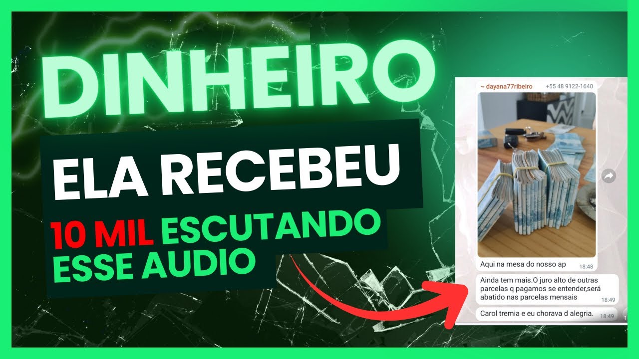ELA MANIFESTOU 10 MIL REAIS com esse áudio - manifestar DINHEIRO EM 24h