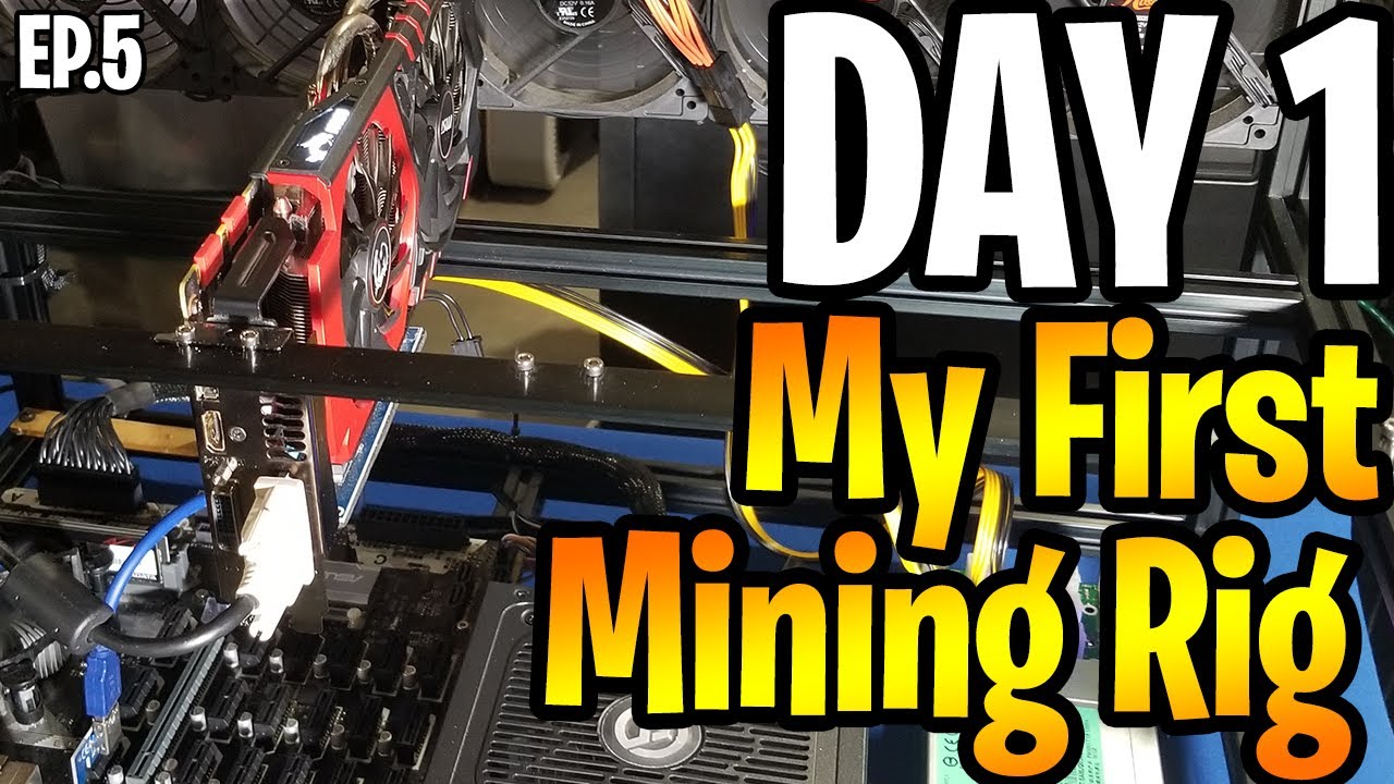 My First Day Mining Crypto, On My First Mining Rig!