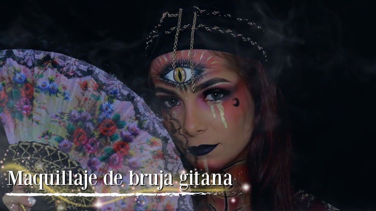 Maquillaje para halloween de bruja gitana - Witch/Fortune teller Halloween Makeup | Celhelíz