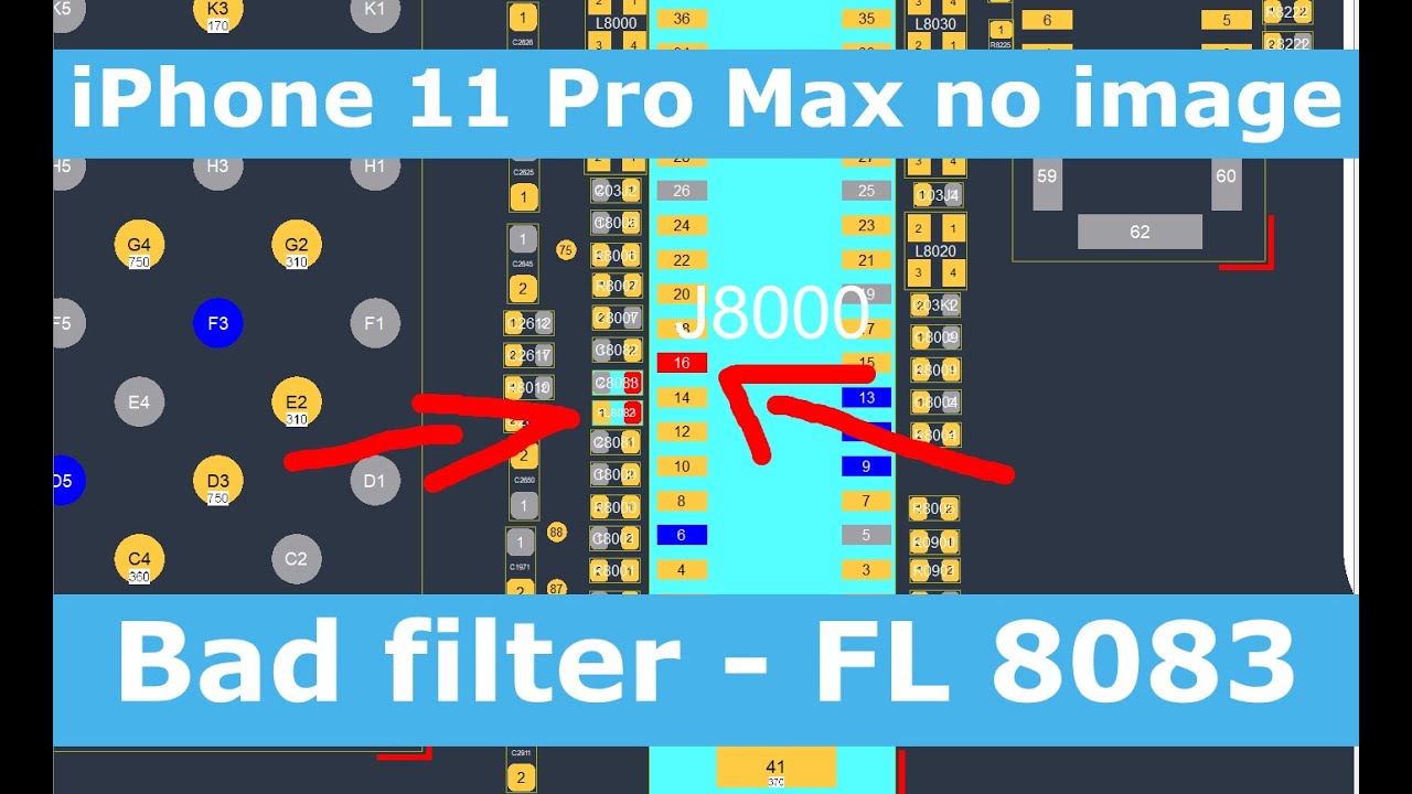 iPhone 11 Pro Max no image after screen replacement - bad FL8083 - Advanced Motherboard Repair